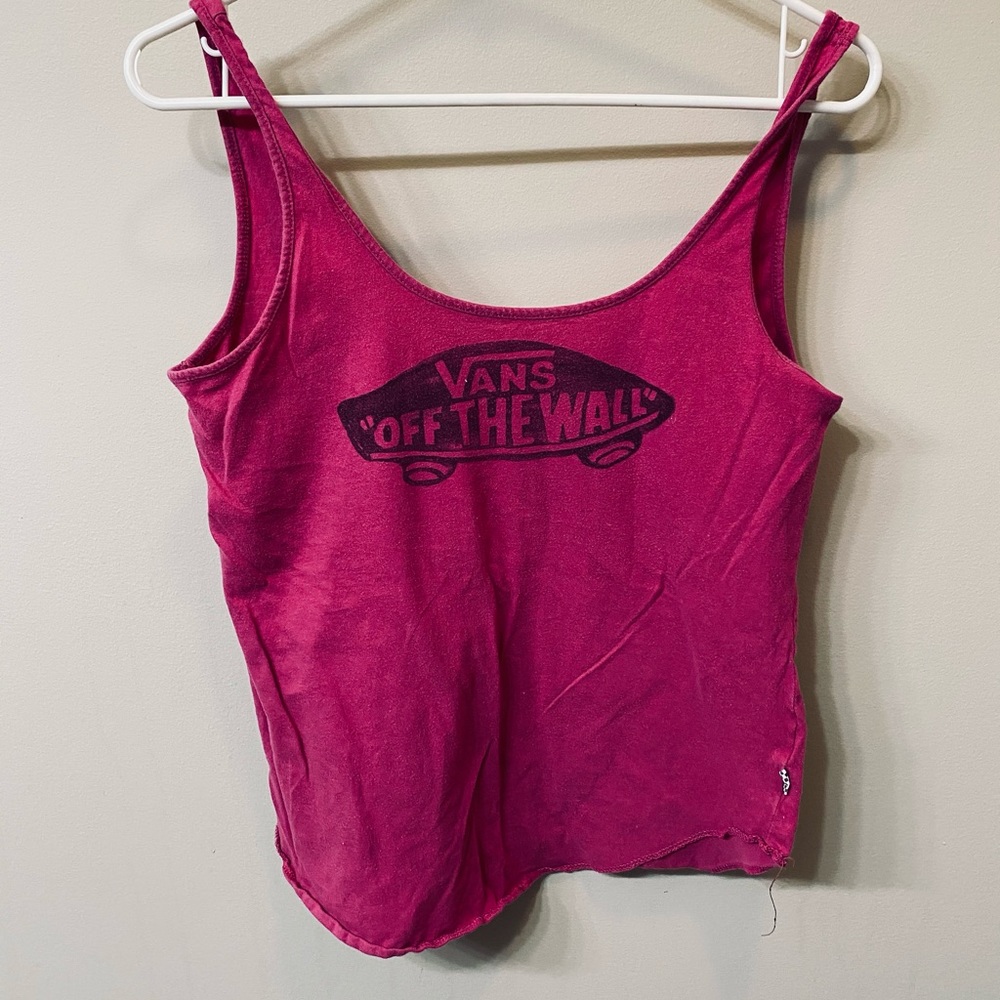 Vans distressed tank top